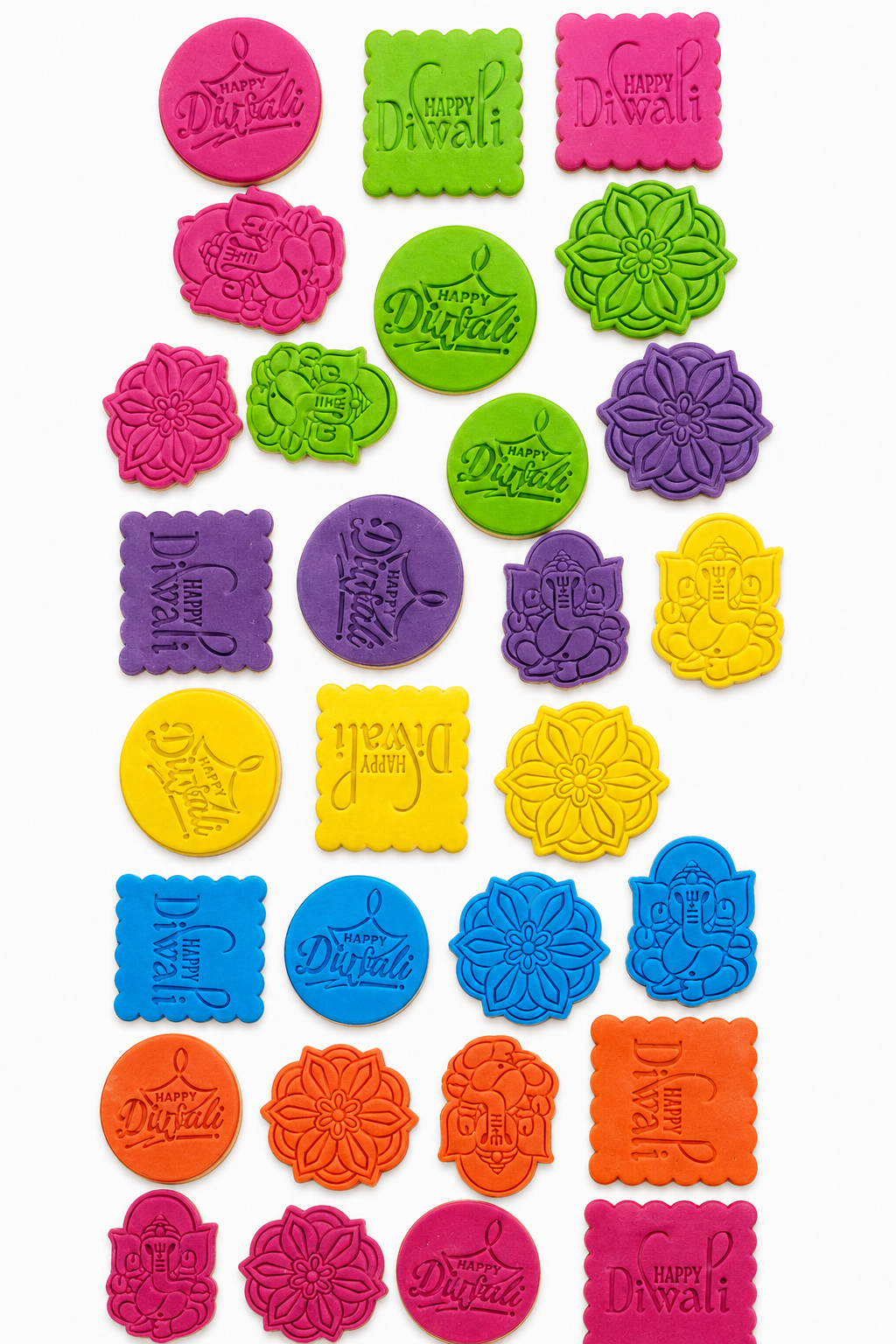 Diwali Fondant Prints