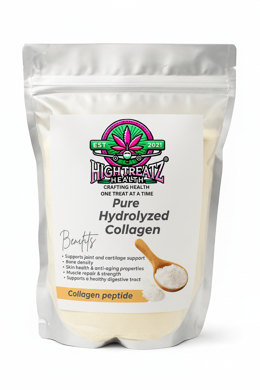 Clean collagen label without corner designs