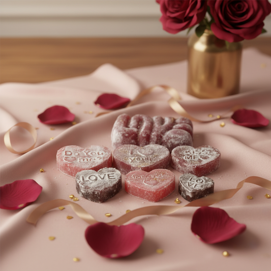 Elegant Valentine's Day heart treats