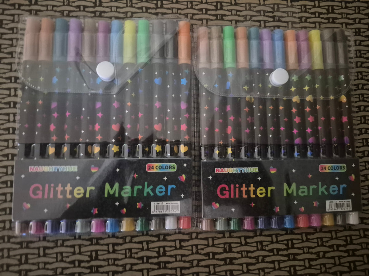 Glitter markers