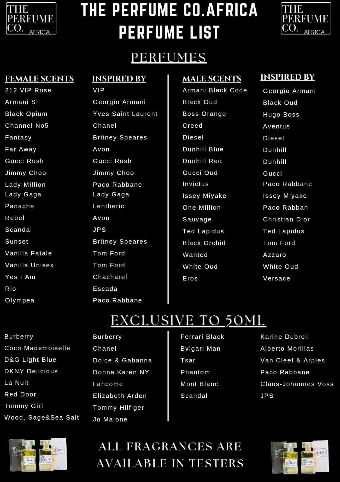 Female Fragrances 30ml