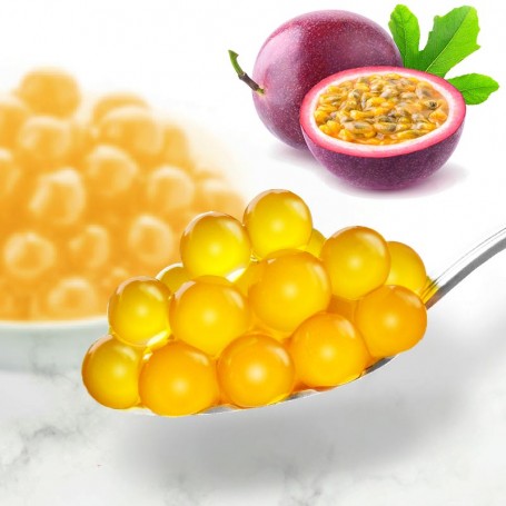 Passion fruit boba