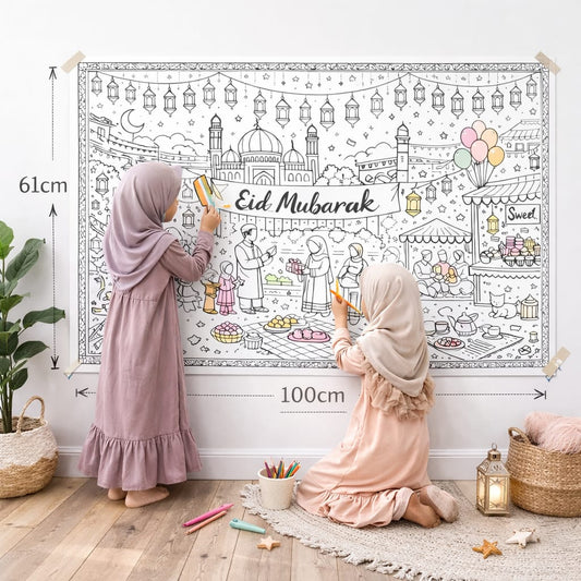 Eid Colouring Sheet Large