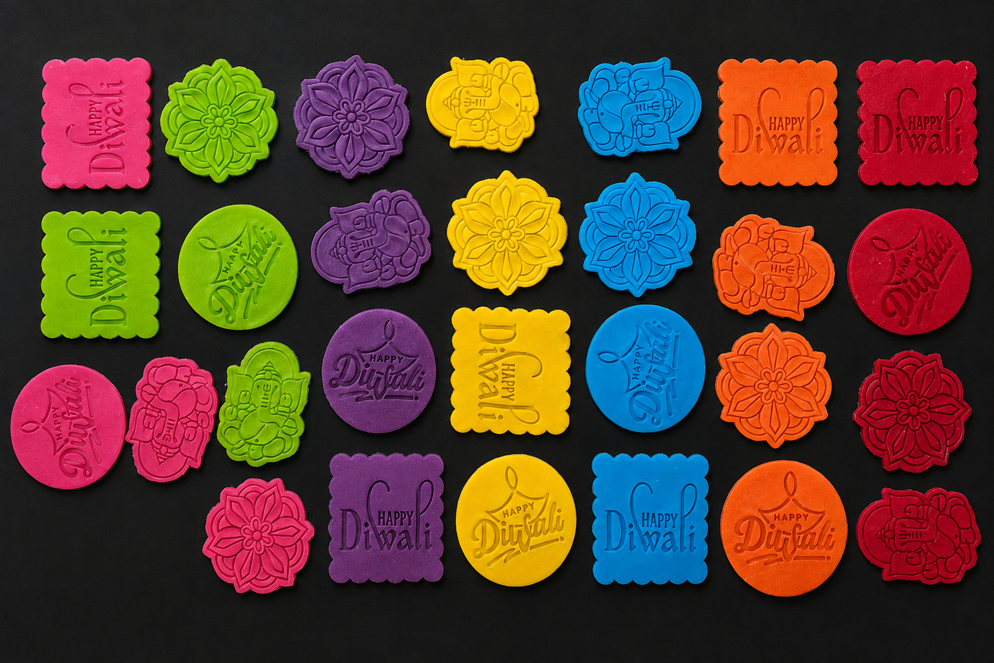Diwali Fondant Prints